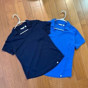 Lady Hagen Women’s Navy and Light Blue Golf Polo Shirts